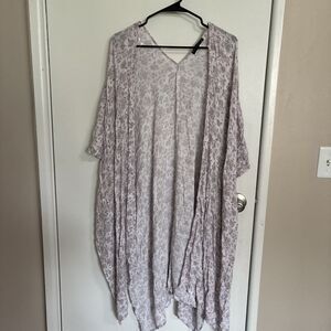 Final Touch Floral Purple Women’s Cardigan